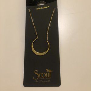 Scout Gold Crescent Necklace